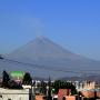 am nächsten Morgen zeigten sich beide Vulkane wolkenfrei, hier Popocatepetl